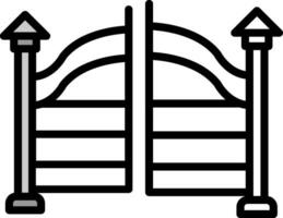 Gate Vector Icon Design