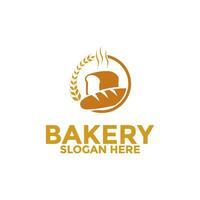 un pan logo icono, panadería logo vector diseño modelo