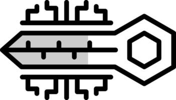 digital llave vector icono diseño