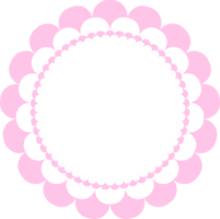 Frame border circle cherry blossom sakura petals cute pink blossom sweet png