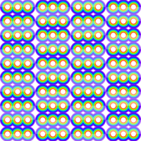 regnbåge bakgrund sömlös cirkel färgrik geometrisk tapet png