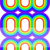 regenboog achtergrond naadloos cirkel en reflectie meetkundig png