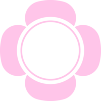 kader grens cirkel kers bloesem sakura bloemblaadjes schattig roze decoratie png