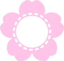 telaio confine cerchio ciliegia fiorire sakura petali carino rosa decorazione illustrato png