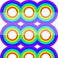 arco iris antecedentes sin costura circulo vistoso geométrico forma png