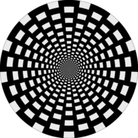 sfondo tunnel in profondità buco cerchio misterioso nero e bianca png
