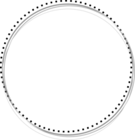 Frame border decoration circle modern minimal for background thinking black png