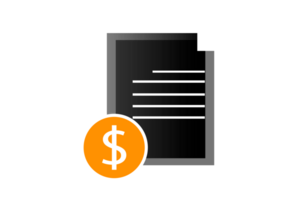 icon file document finance isolate on transparent background PNG file