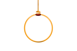 Frame circle ball on New Year Day isolate on transparent background PNG file
