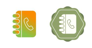 Contact Book Vector Icon