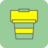 Bucket Vector Icon Design