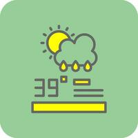 Forecast Analytics Vector Icon Design