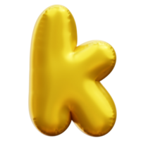 Alphabet K 3d Balloon png