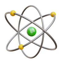 Atom 3d Symbol Illustration png