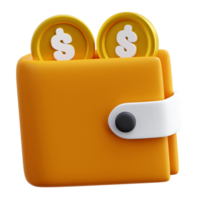 Wallet 3d Icon Illustrations png