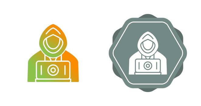icono de vector de hacker