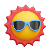 sole con bicchieri 3d icona illustrazioni png