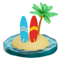 surfing 3d icoon illustraties png