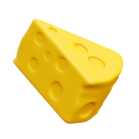 queijo 3d ícone ilustrações png