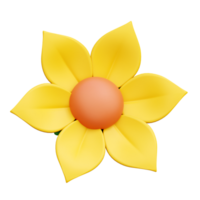 flor 3d ícone ilustrações png