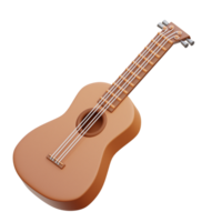 ukulele 3d ícone ilustrações png