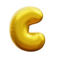 Alphabet c 3d Ballon png