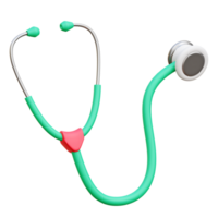 stetoskop 3d ikon illustration png