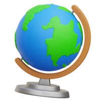 Globe 3d icon Illustration png