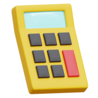 calculadora 3d ícone ilustração png