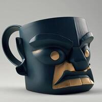 a mug with a face photo