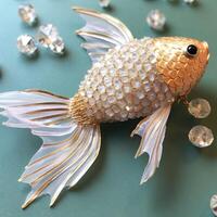 a fish made with crystal photo