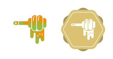 Honey Dipper Vector Icon