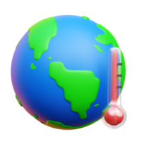 global calentamiento 3d icono ilustraciones png