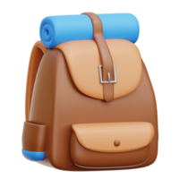 mochila 3d ícone ilustrações png