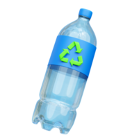 eco fles 3d icoon illustraties png