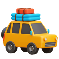 Travel Car 3d Icon Illustrations png