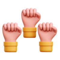 Fist Hand 3d Icon Illustrations png