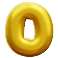 alphabet o 3d ballon png