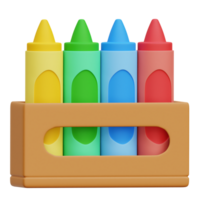 Crayon 3d icon Illustration png