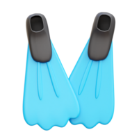 Diving Fins 3d Icon Illustrations png