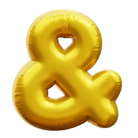 Ampersand 3d Balloon png