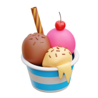 Ice Cream 3d Icon Illustrations png