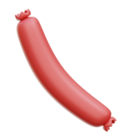 salsiccia 3d icona illustrazioni png