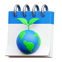 Earth Day 3d Icon Illustrations png