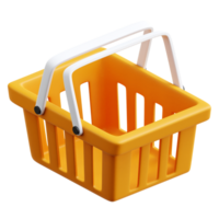 Shopping Basket 3d Icon Illustrations png