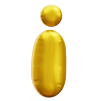 Alphabet I 3d Balloon png