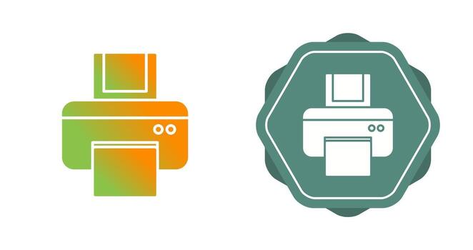 icono de vector de impresora