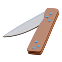 pieghevole coltello 3d icona illustrazioni png