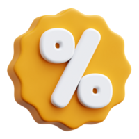 Discount Badge 3d Icon Illustrations png