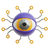 Roboter Auge 3d Symbol Abbildungen png